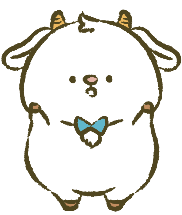 みやぎさんの全身が分かる立ち姿のキャラクター紹介画像